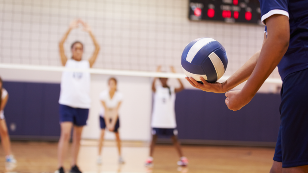 people playing volleyball